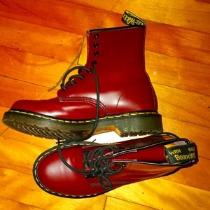 Maroon Dr Martens